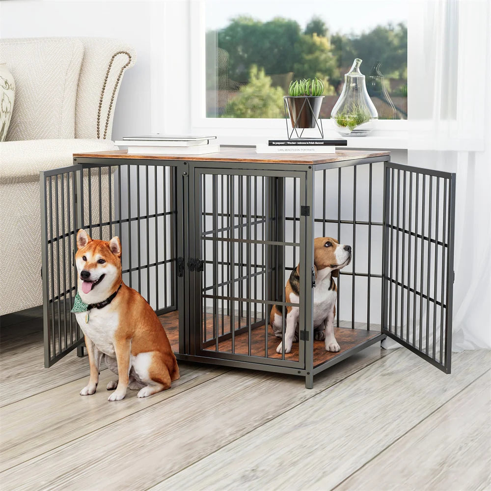 Ultra Thicken Dog Crate with Removable Divider