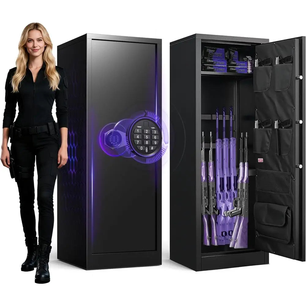 8-10 Gun Safe Cabinet for Rifles Pistols Shotguns