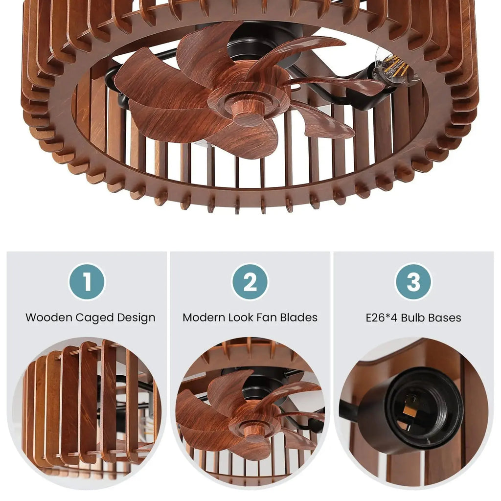 Scandinavian Ceiling Fan Pendant Light