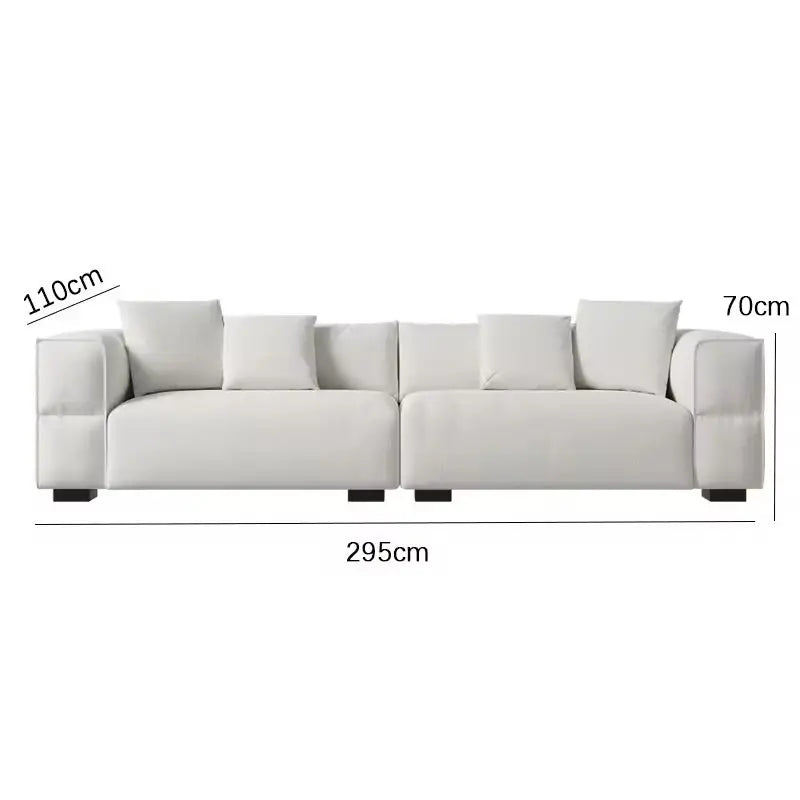 Modern Sofa Set With Comfort Cushions And Composite Fabric