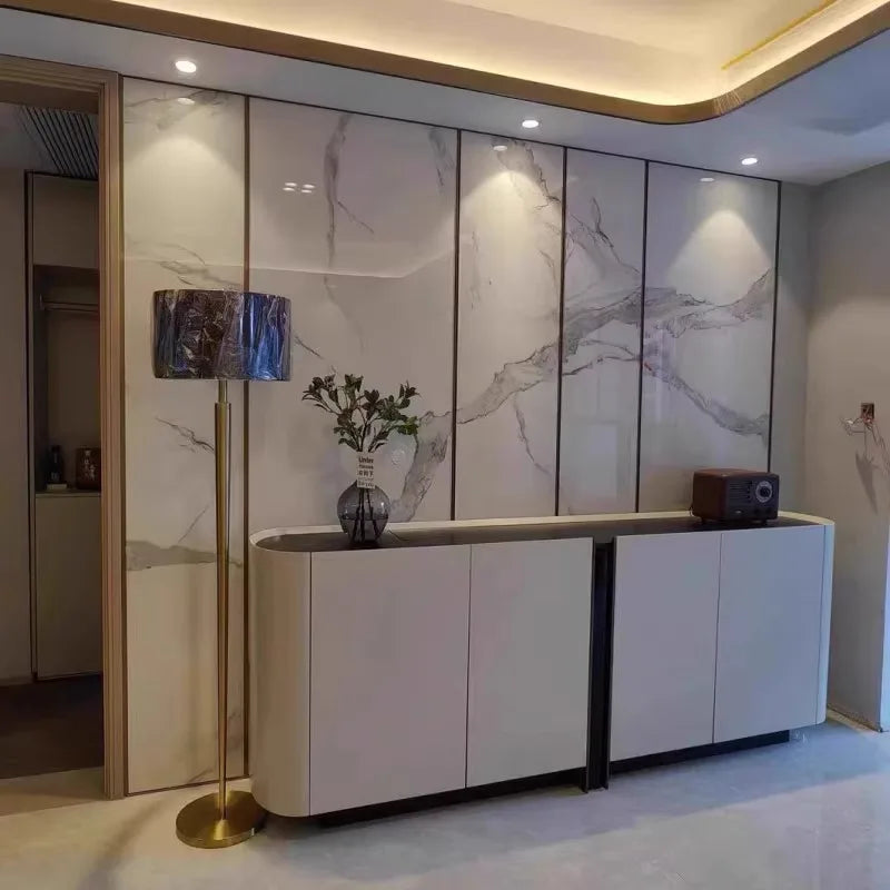 Light luxury electric remote control lifting TV cabinet