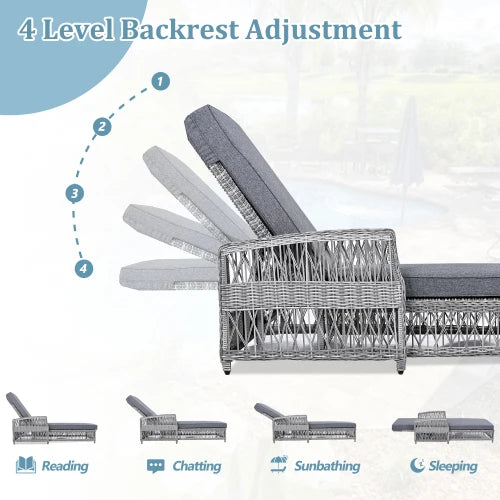 Outdoor Long Reclining Chaise