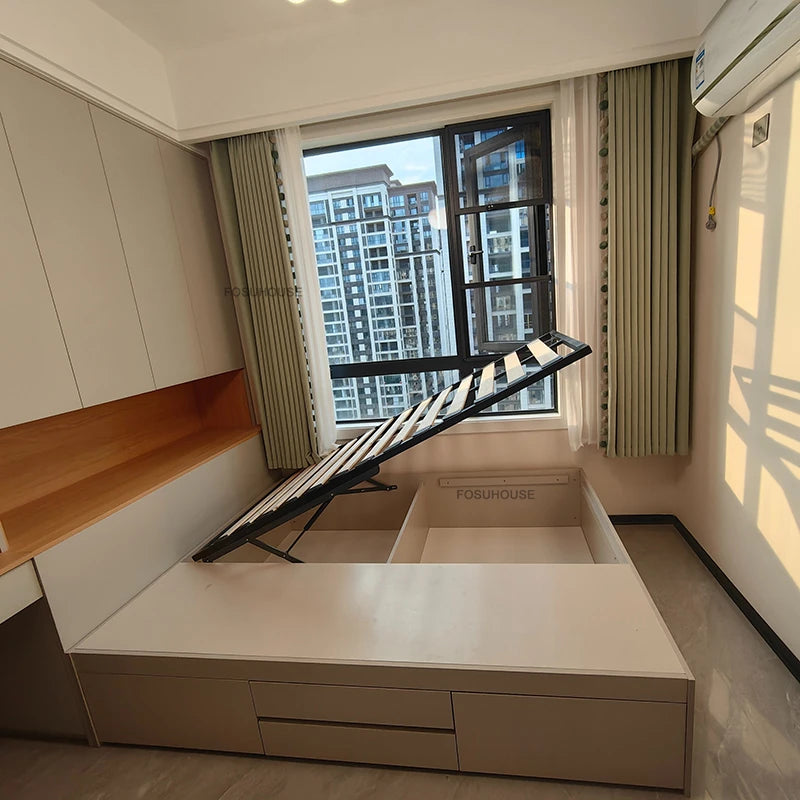 Japanese Tatami Solid Wood Bed Frames