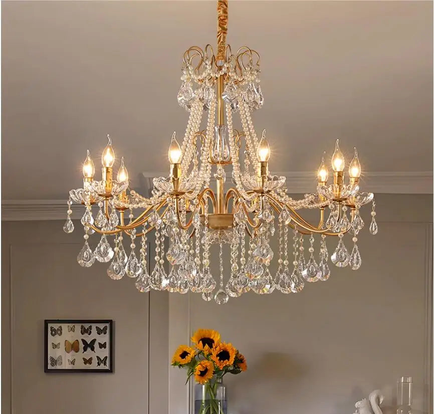 Modern Style Crystal Candle Chandelier