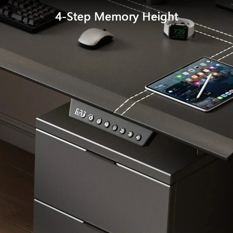 Seven-shaped Large Boss Office Desk Electric Adjustable Height