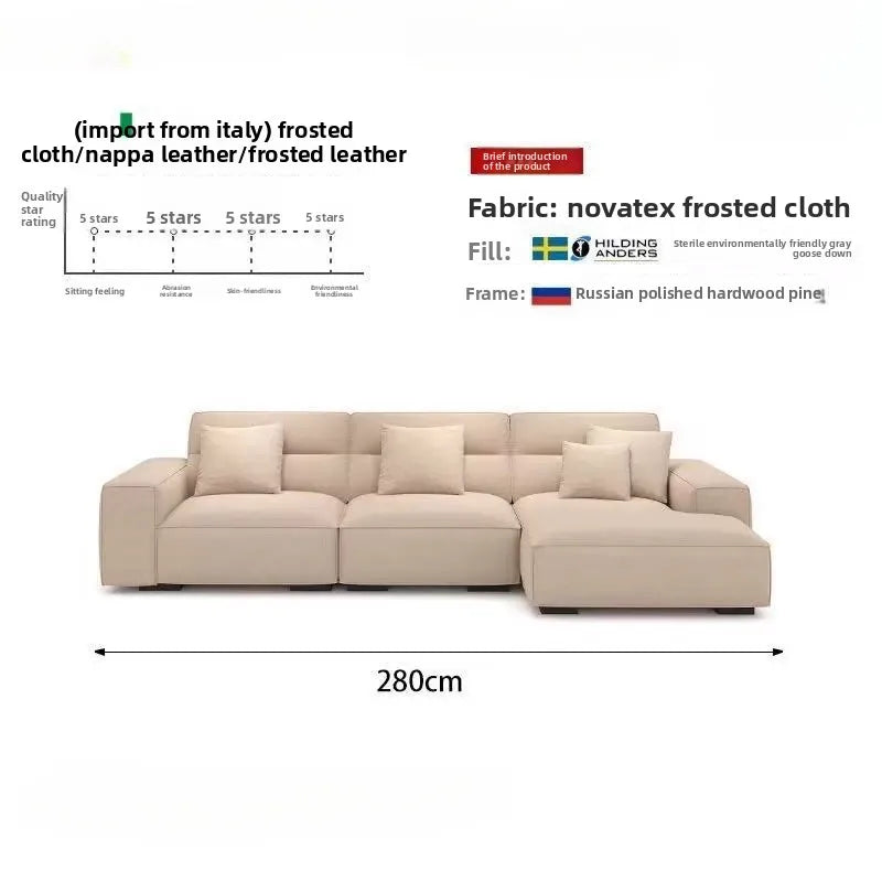 Beige Living Room Combination Sofa