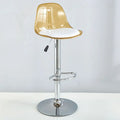Adjustable Swivel Bar Stool Gas Lift High Back Leather