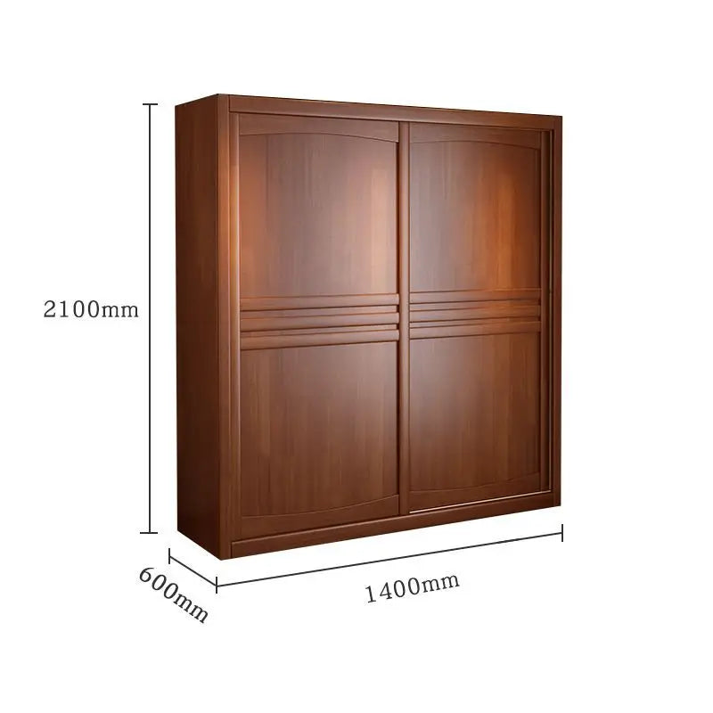 Wardrobe Solid wood sliding door