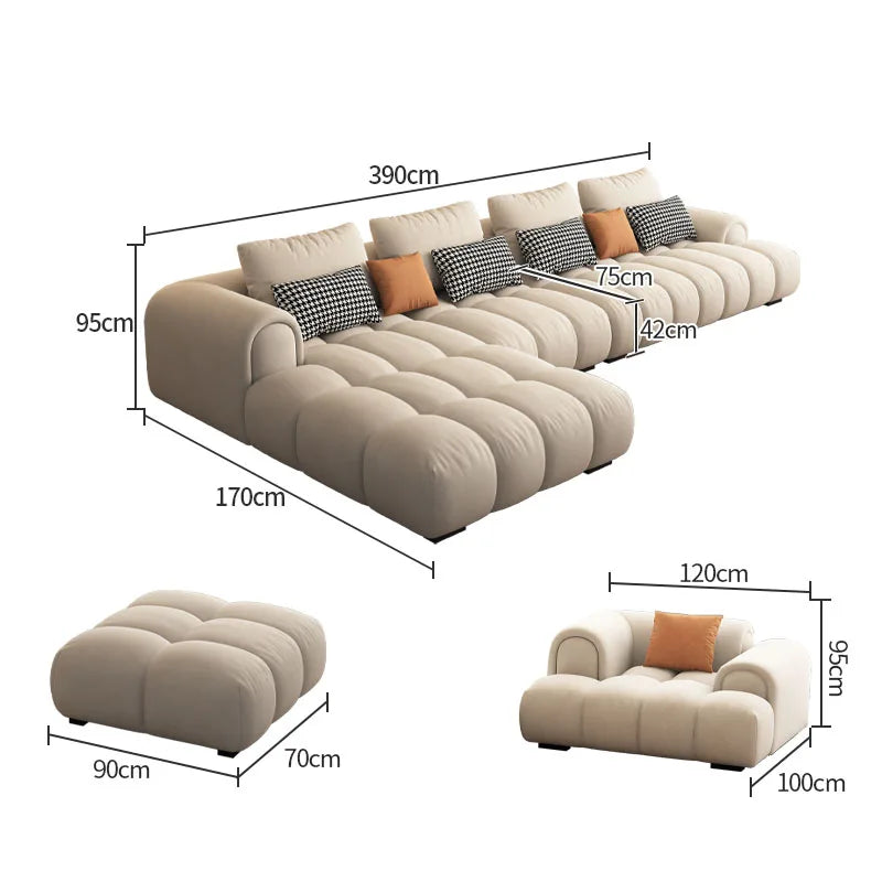 Sectional European Living Room Sofas Armchairs