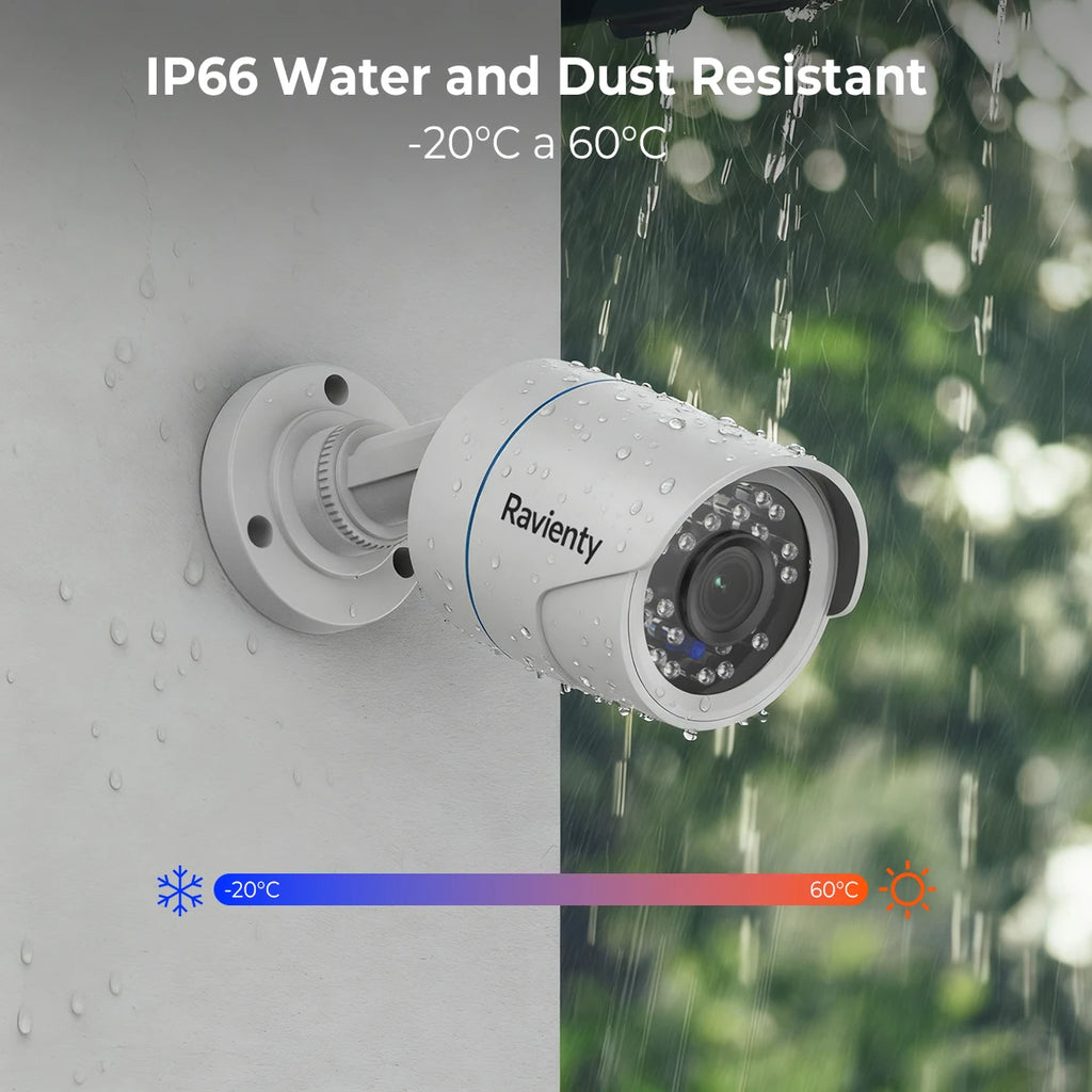 1080P 8CH CCTV Security System AI Human/Vehicle Detection Wired Surveillance Cameras