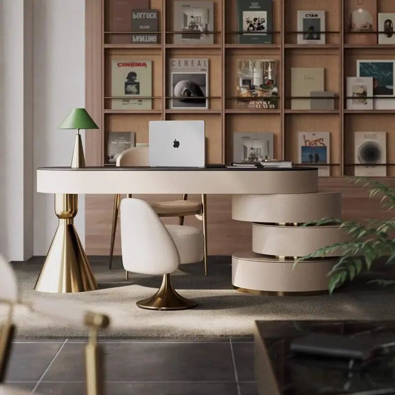 Italian Luxury Sintered Stone Modern Desk