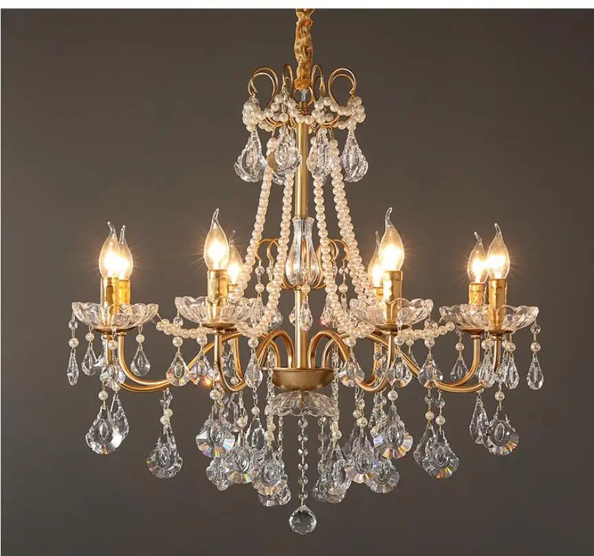Modern Style Crystal Candle Chandelier