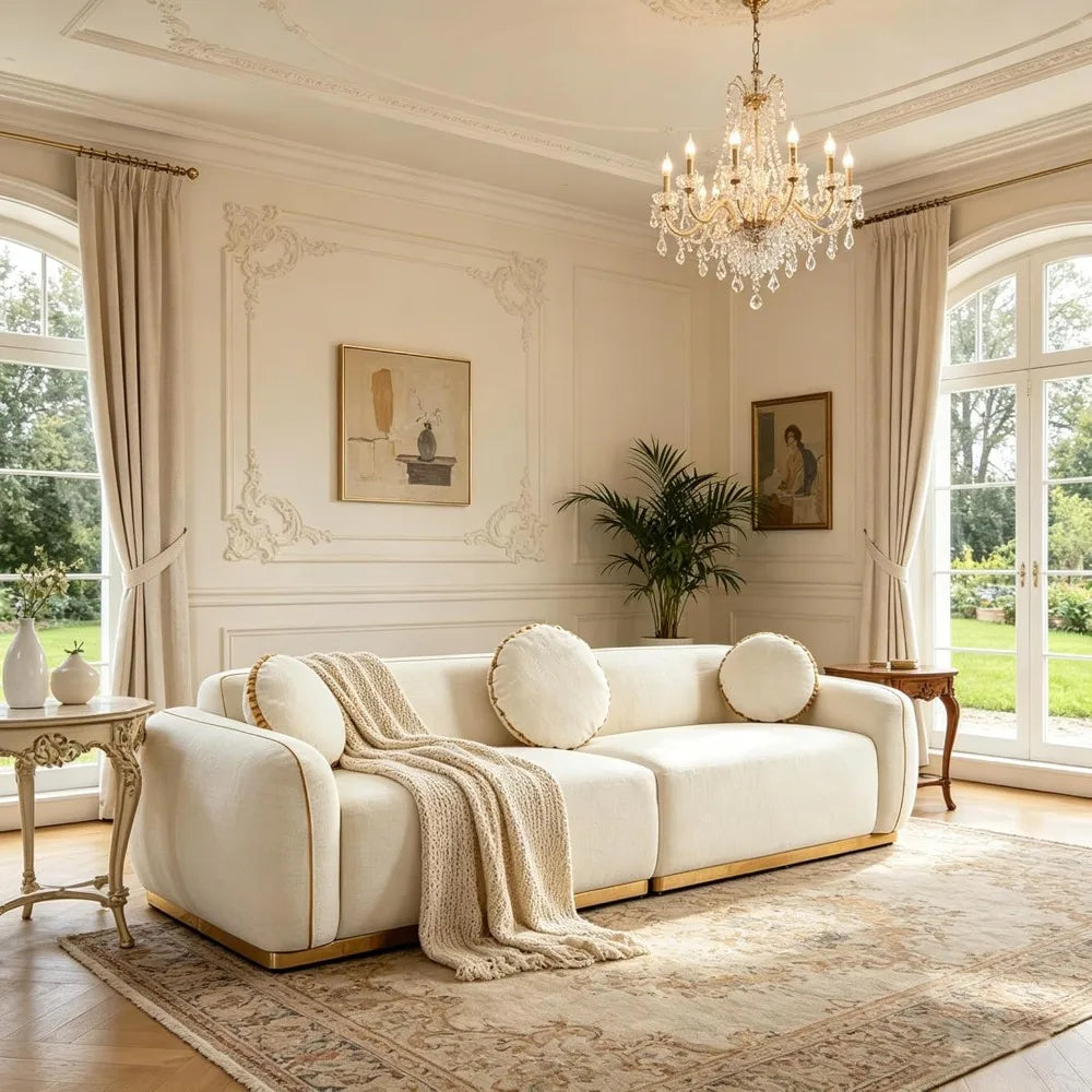91” Modern Couch Cloud Sofa,