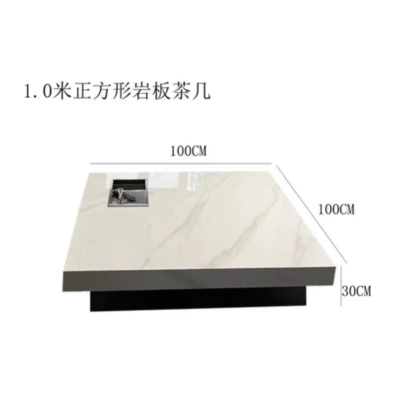 Modern Coffee Table Top Rectangular Stone Marble Top