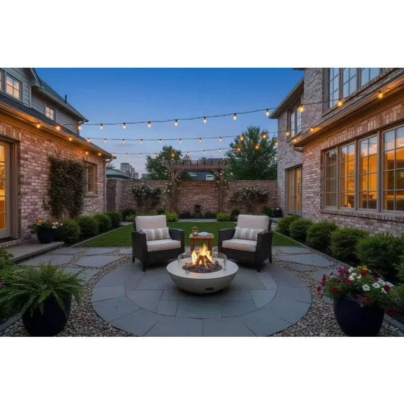 Outdoor Firepit Table With Stainless Steel Burner