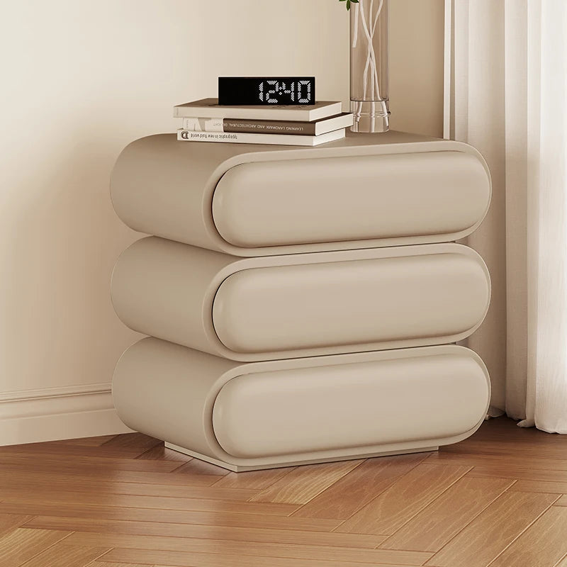 Unique Aesthetic Modern Design Bedside Table Elegant Nightstands