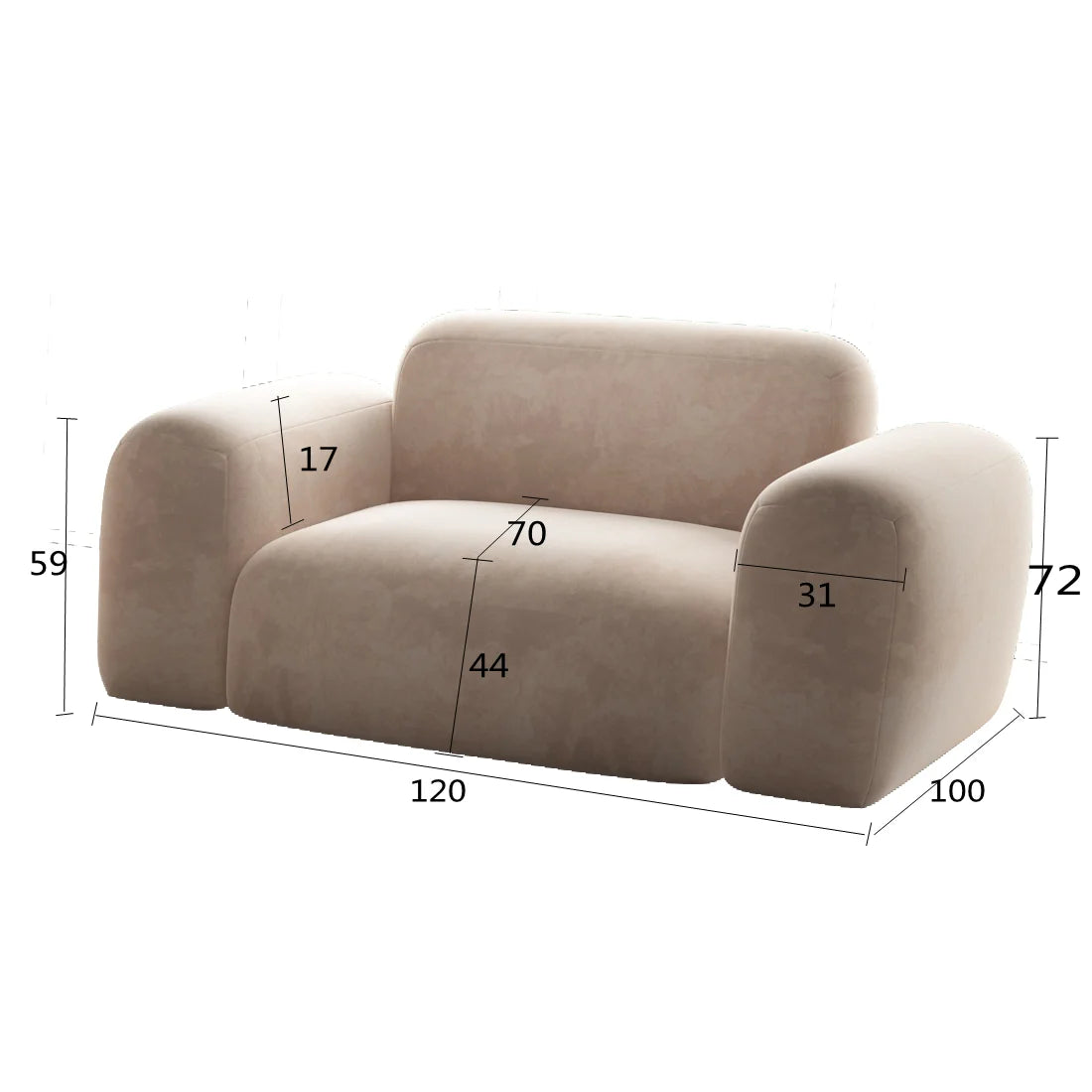 Relaxing Double Living Room Sofas Nordic Classic