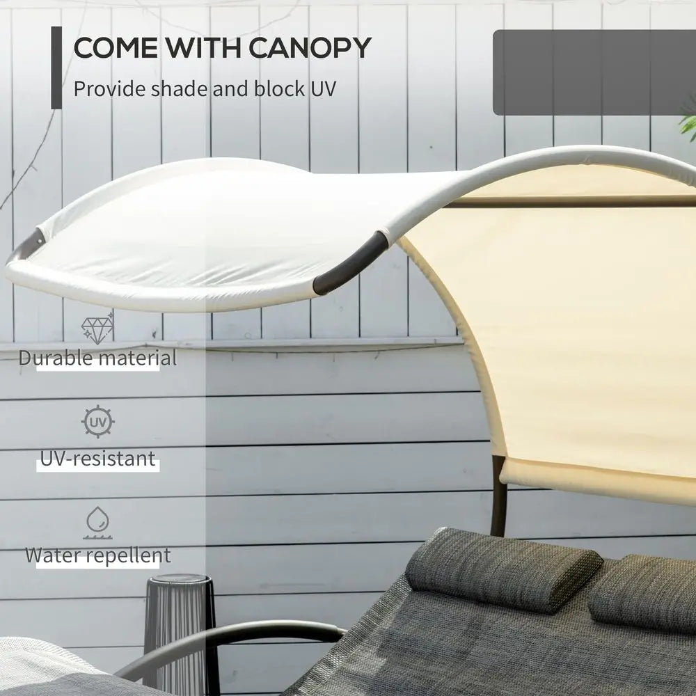 Outdoor Double Chaise Rocking Chair