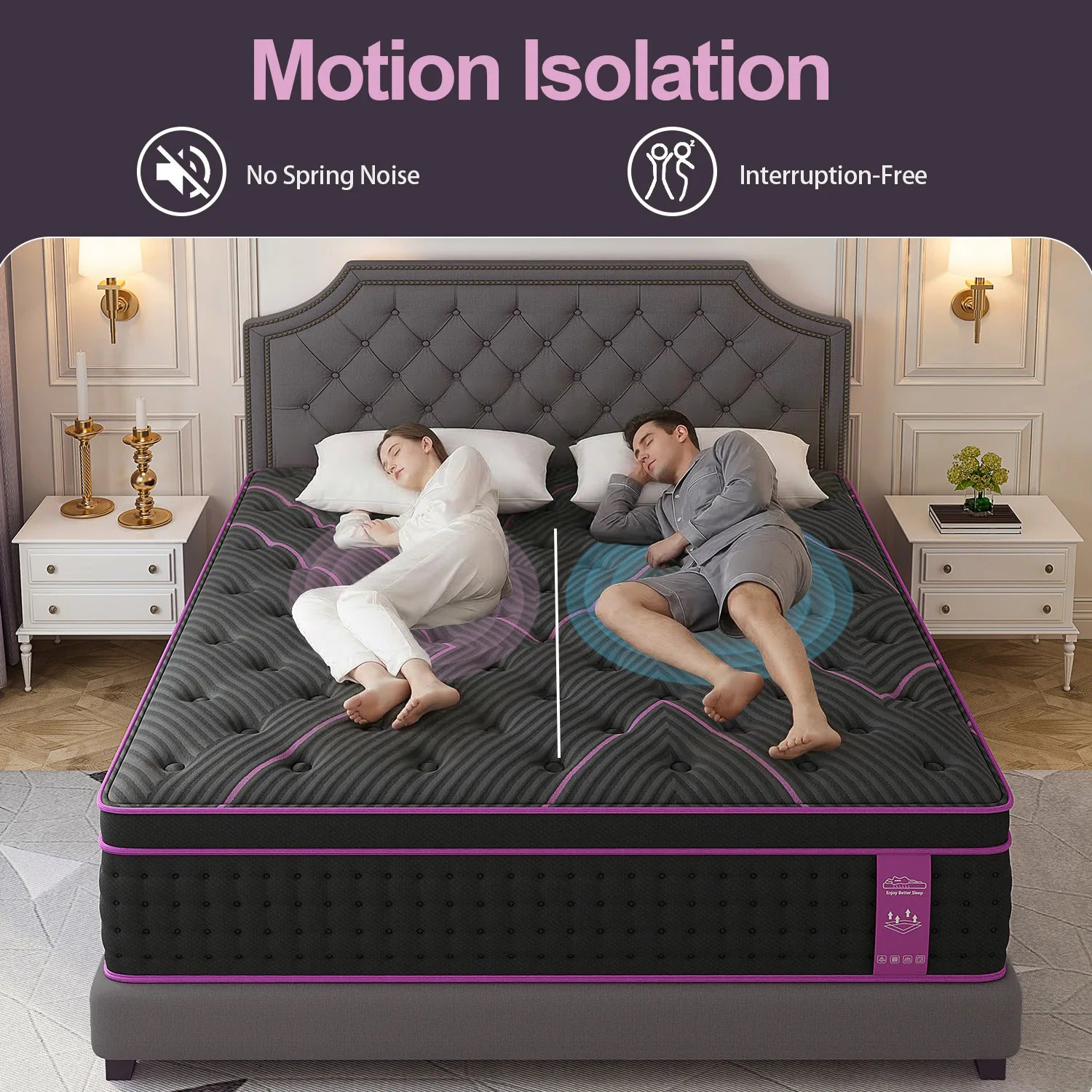 Hybrid Gel Memory Foam Mattress with Pocket Spring