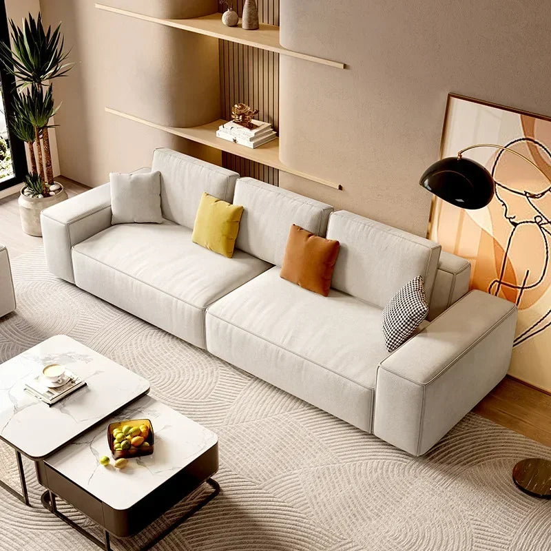 Modern Simple Cloth Minimal Tofu Block Sofa