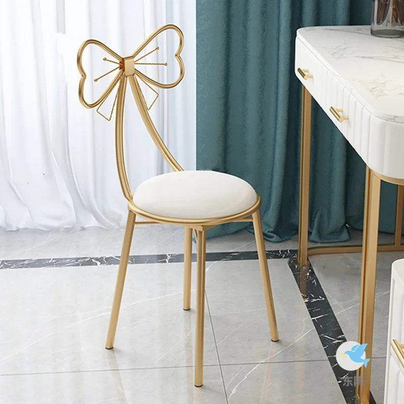 Italian simple girl bedroom dresser stool butterfly back chair ins makeup stool butterfly chair