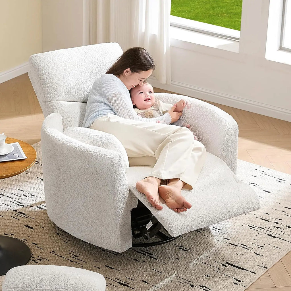 Power Recliner Chair Swivel Rocking Glider USB Type-C