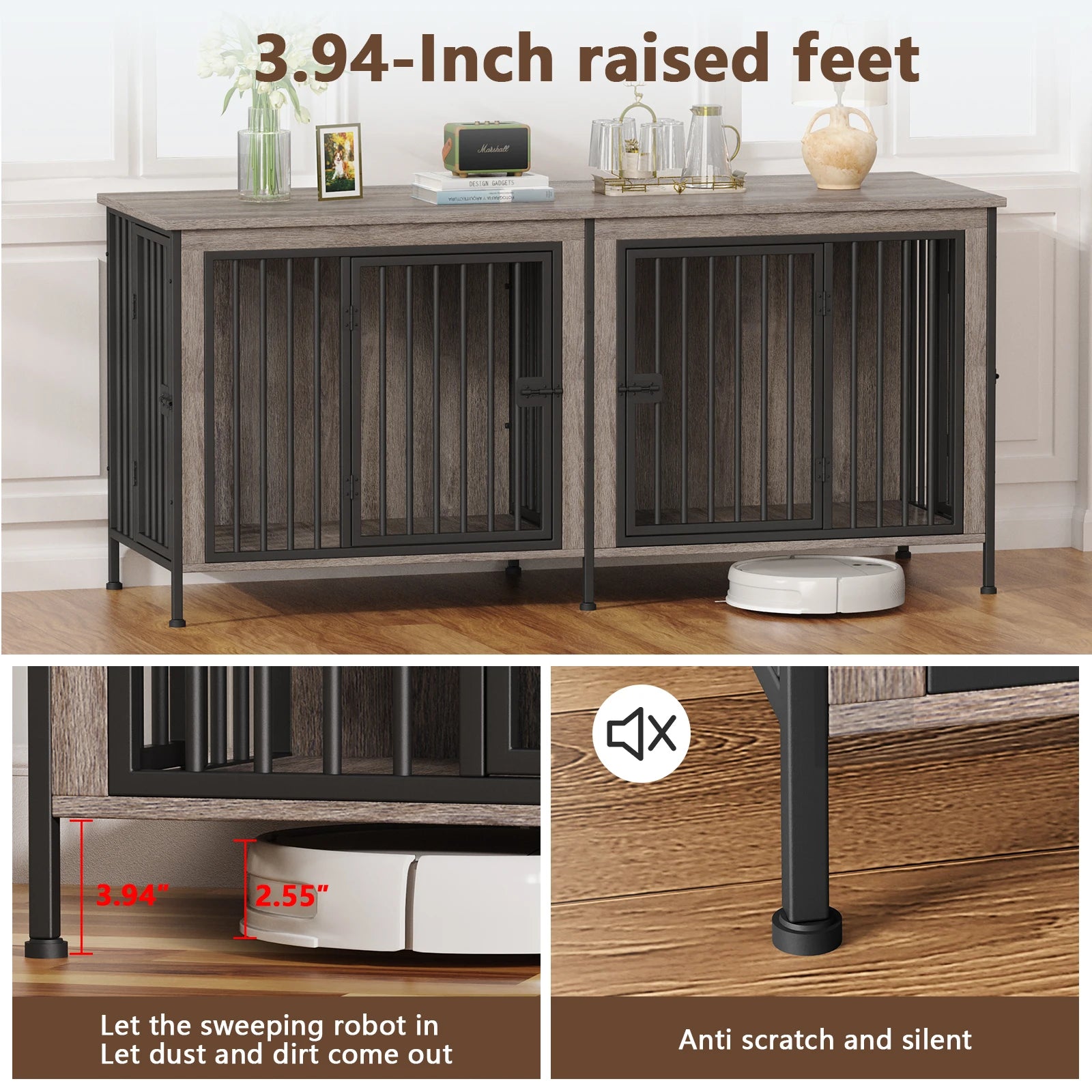 Heavy Duty Dog Crate Furniture for 1/2 Dogs