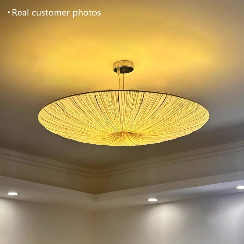 Japanese Wabi Sabi Cloth Pendant Light