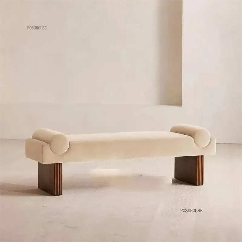 French Retro Sofa Stool, Entrance Shoe Change Stools