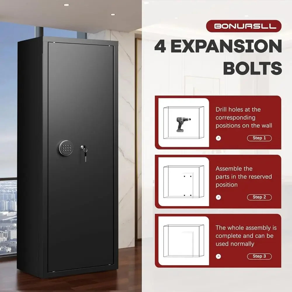 10-15 Capacity Gun Safe with Quick Access