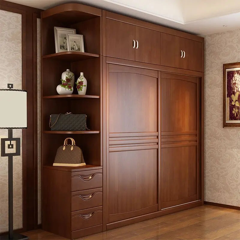 Wardrobe Solid wood sliding door