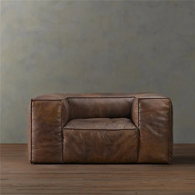 Italian minimalist living room retro sofa