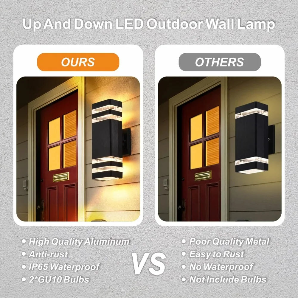 4 Pack Outdoor Wall Lights
