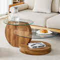 Glass 3 Tier Round Coffee Table