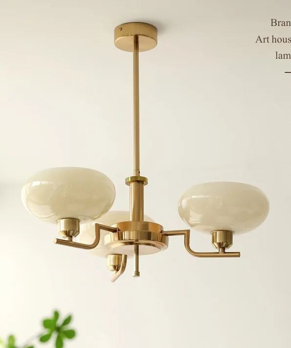 Bauhaus modern French chandelier