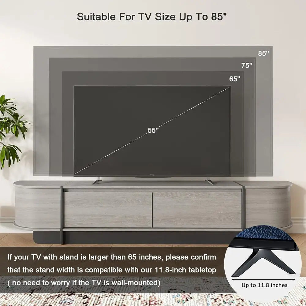 78.7 Long Grey Wooden TV Stand