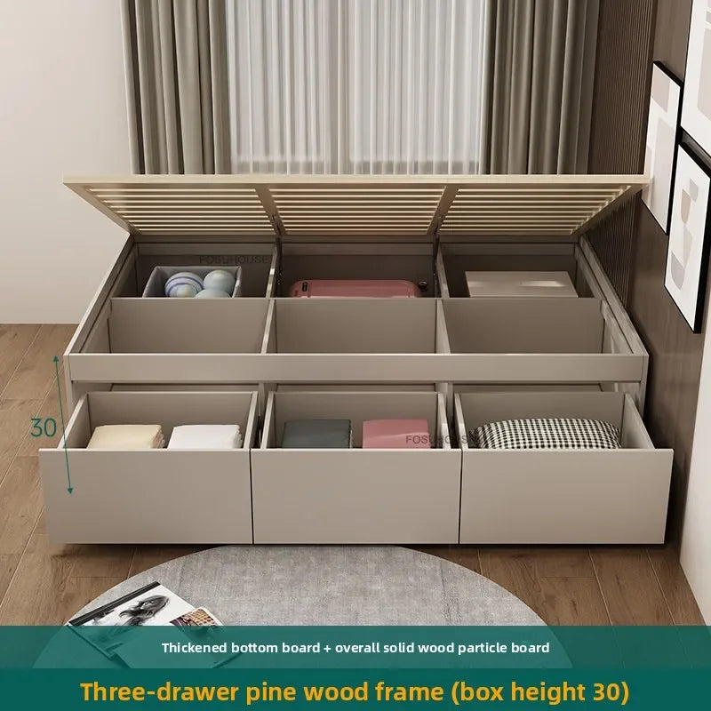 Japanese Tatami Solid Wood Bed Frames
