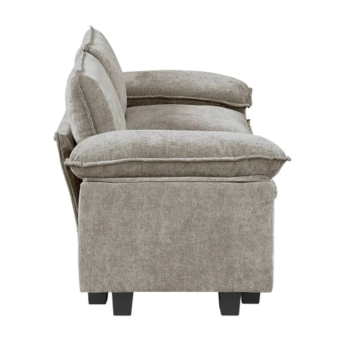 Plush Loveseat Chenille Fabric