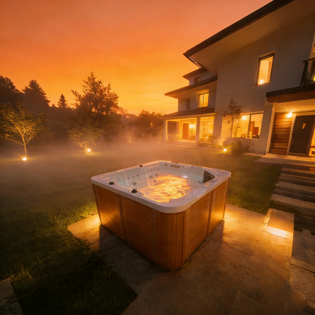 3 Person Hot Tub Outdoor Garden Jacuzzi