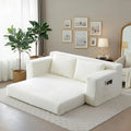 73" Convertible Sleeper Sofa, Comfy Corduroy Foldable Sofa Bed with 2 Pillows