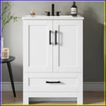 24" Bathroom Vanity with Sink, Freestanding Cabinet