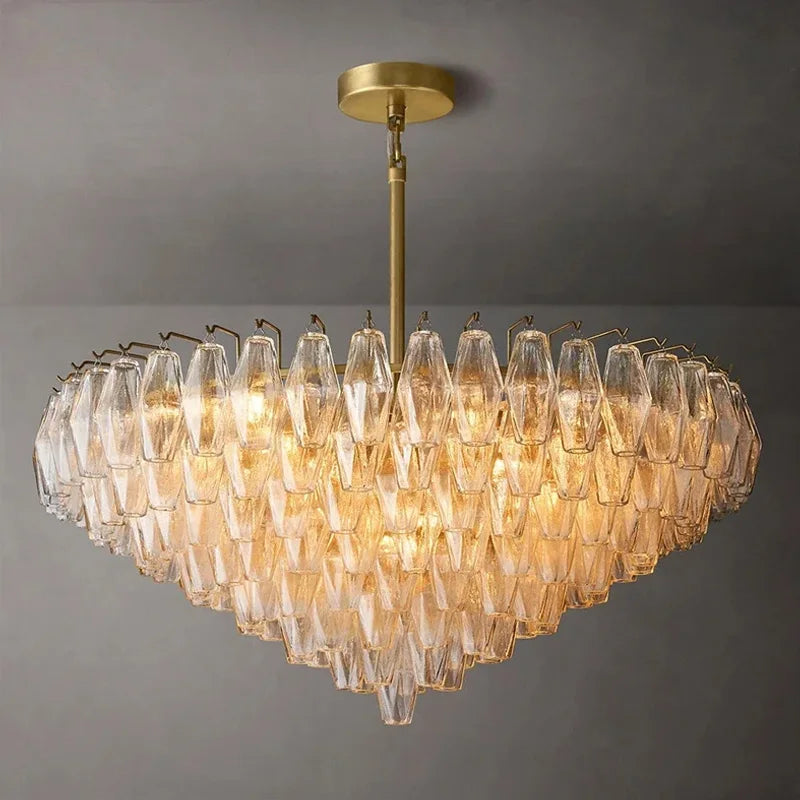 Luxury American Glass Chandelier Ceiling Light