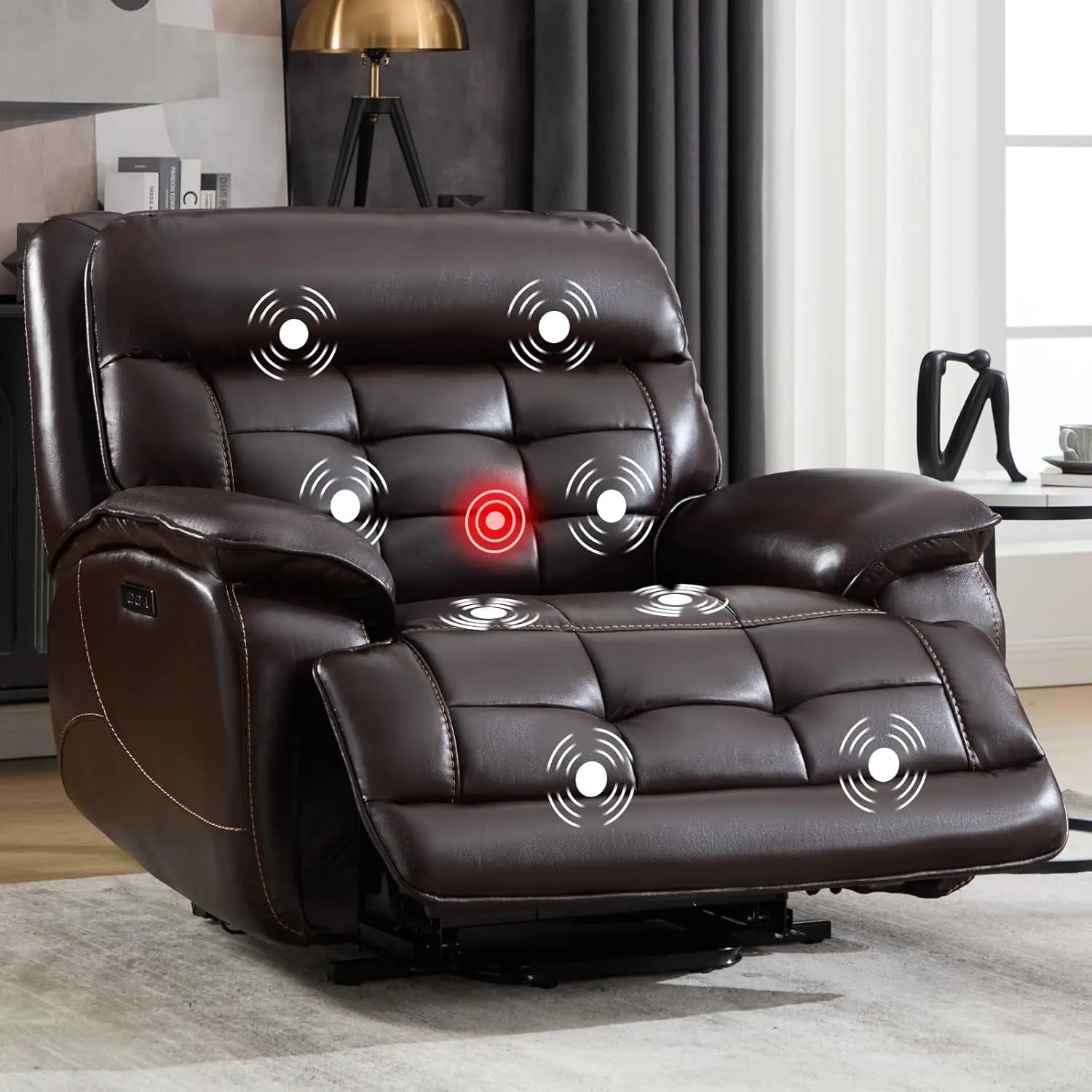 Power Lift Recliner Elderly 26in Wide Heat Massage