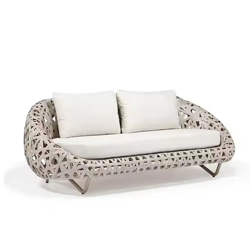 Waterproof Rattan Pool Garden Furniture Recliner Bed