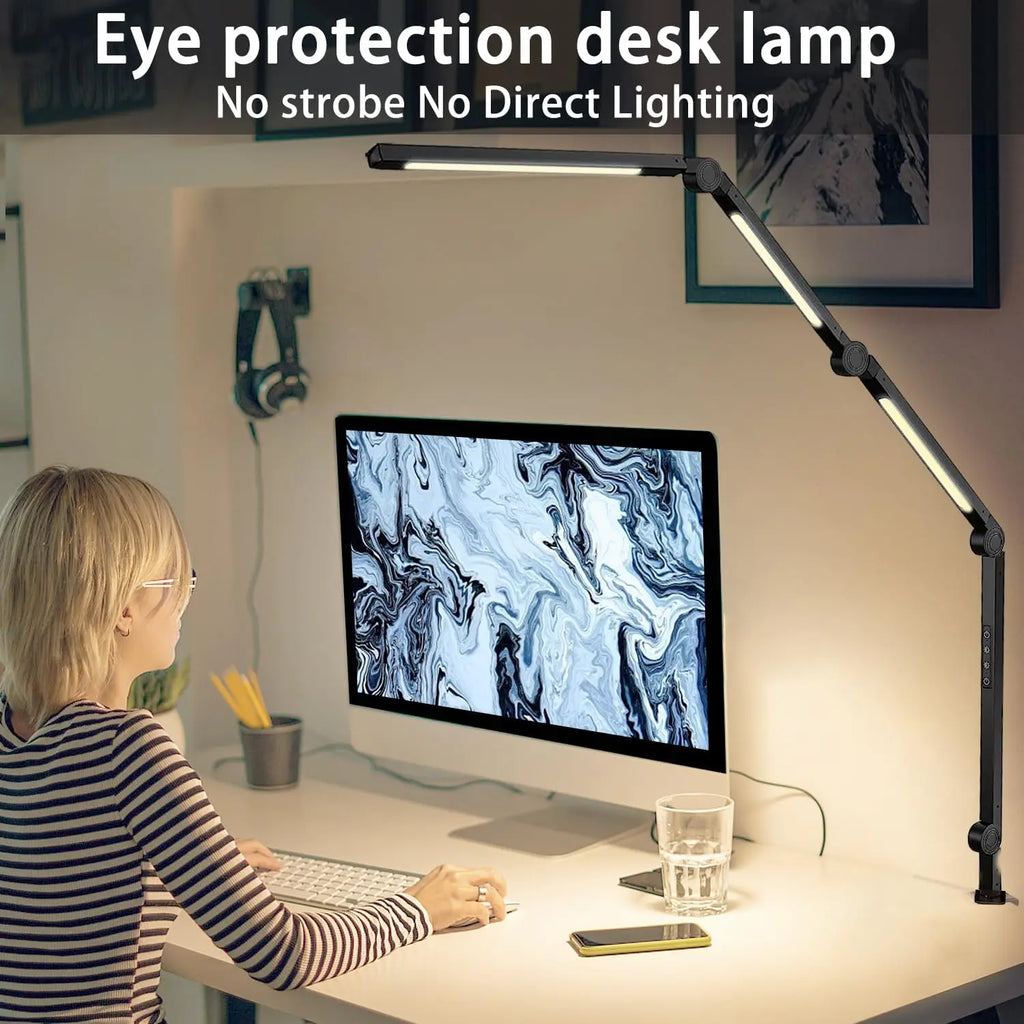 LED Desk Lamp with Flexible Clamp