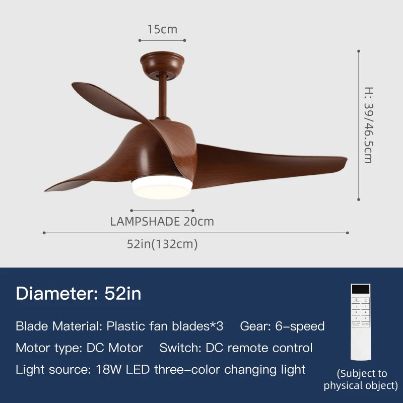 52 Inch Inverter Ceiling Fan with remote