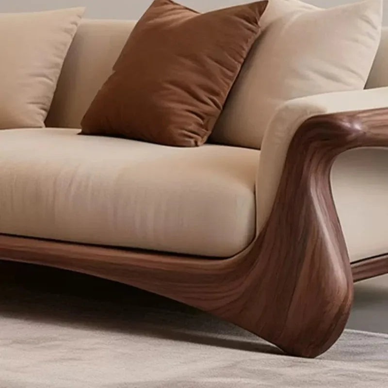 Chinese Style Solid Wood Living Room Sofas