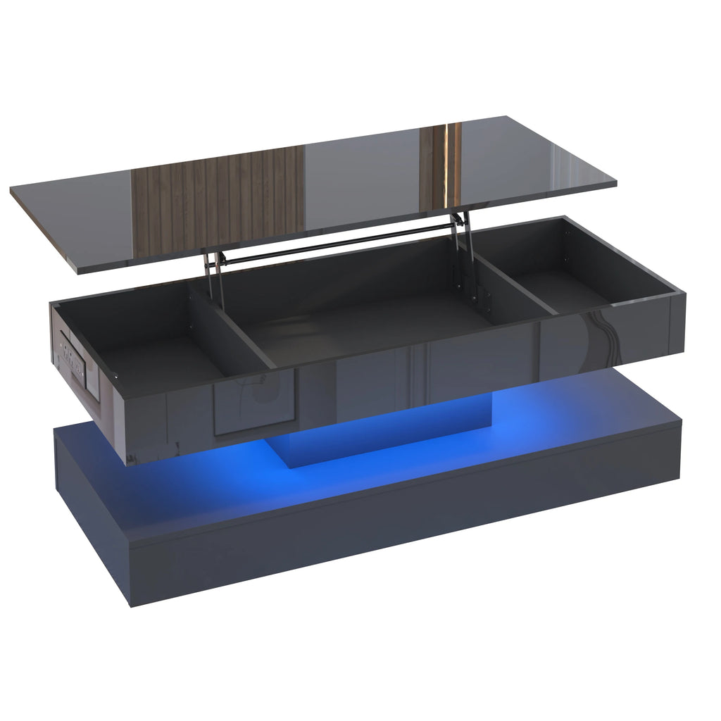 High Glossy LED Coffee Tables for Living Room,