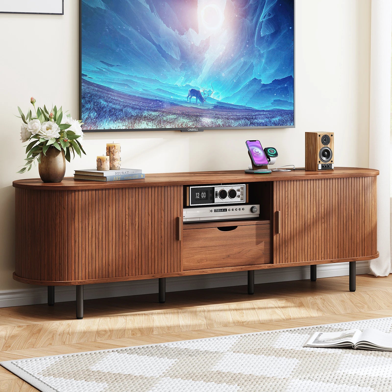 69" TV Stand Entertainment Center