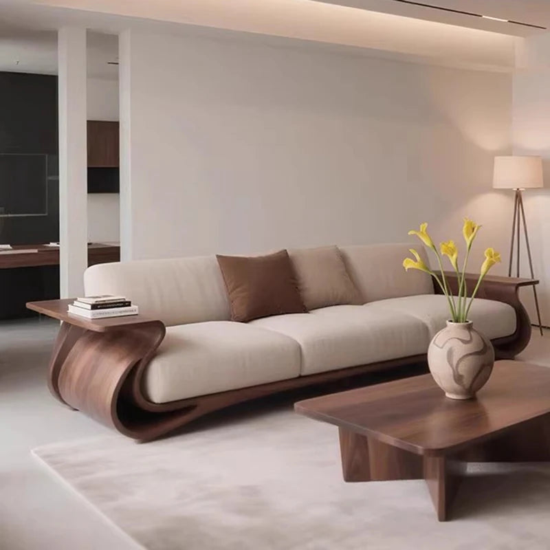 Wooden Living Room Sofas